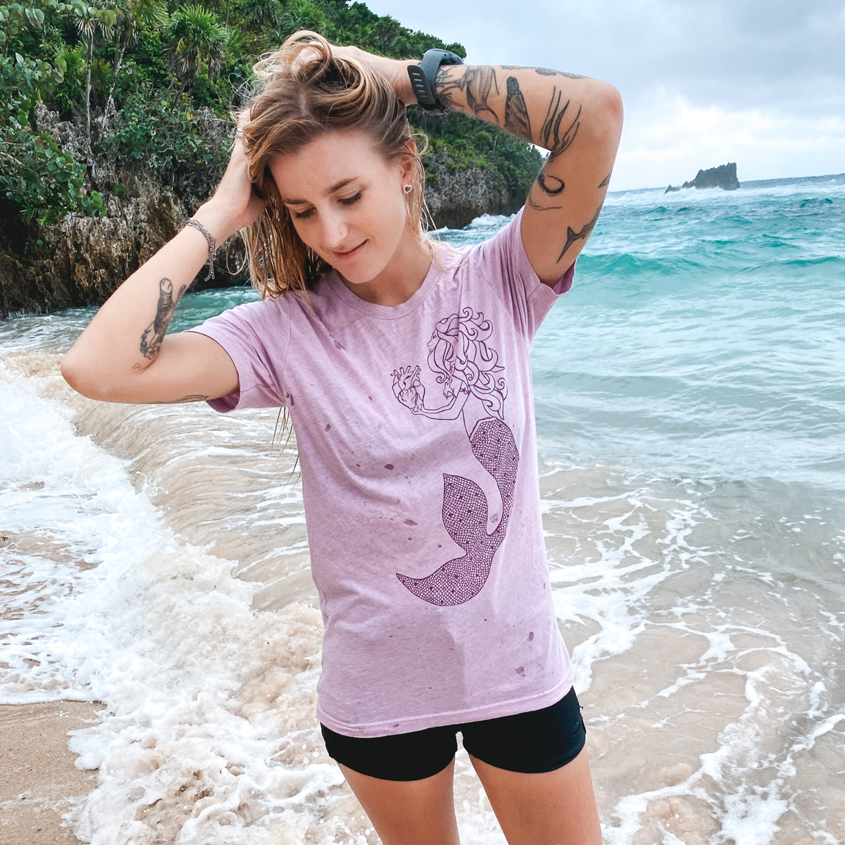 mermaid eco friendly unisex tee