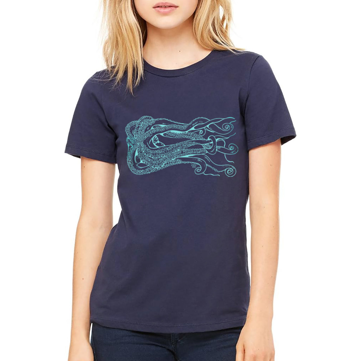 Kraken (Navy)- Ladies Relaxed Tee