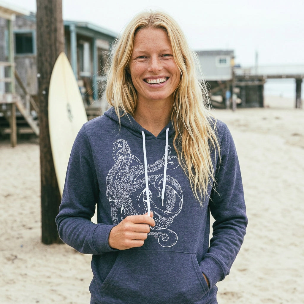 BABYL PULLOVER HOODIE【XLサイズ】 Tentacle Fleece Pullover – Cozy, Eco-Friendly Hoodie for Octopus