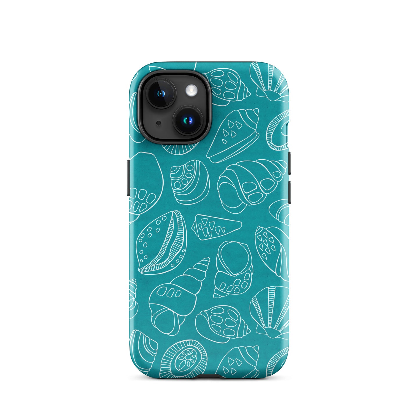 White Shells (Teal)- Tough iPhone Case