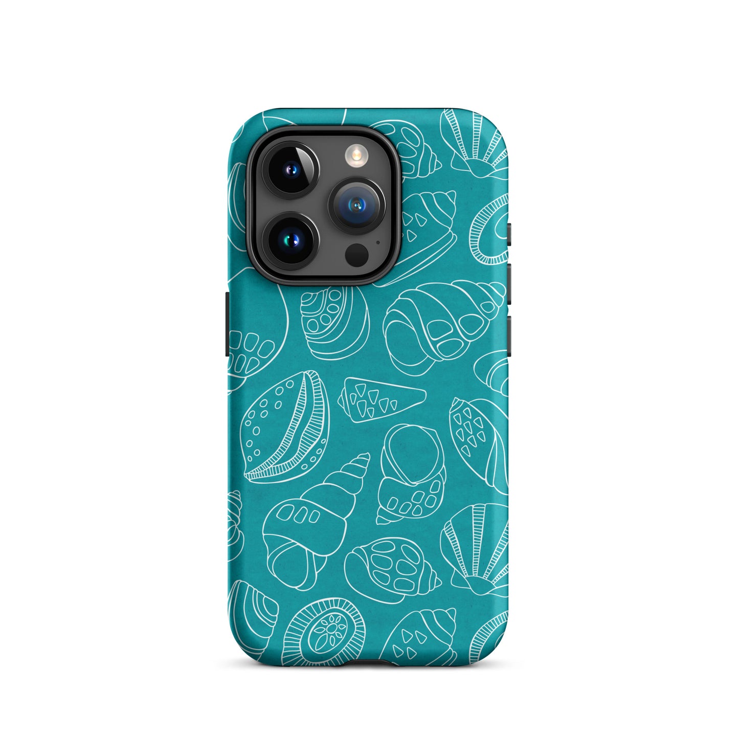 White Shells (Teal)- Tough iPhone Case