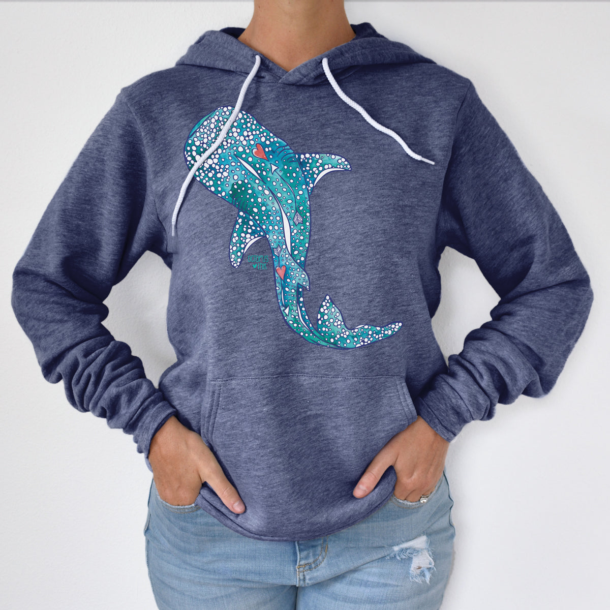 Whale Shark Fleece Pullover – Cozy, Eco-Friendly Style for Ocean