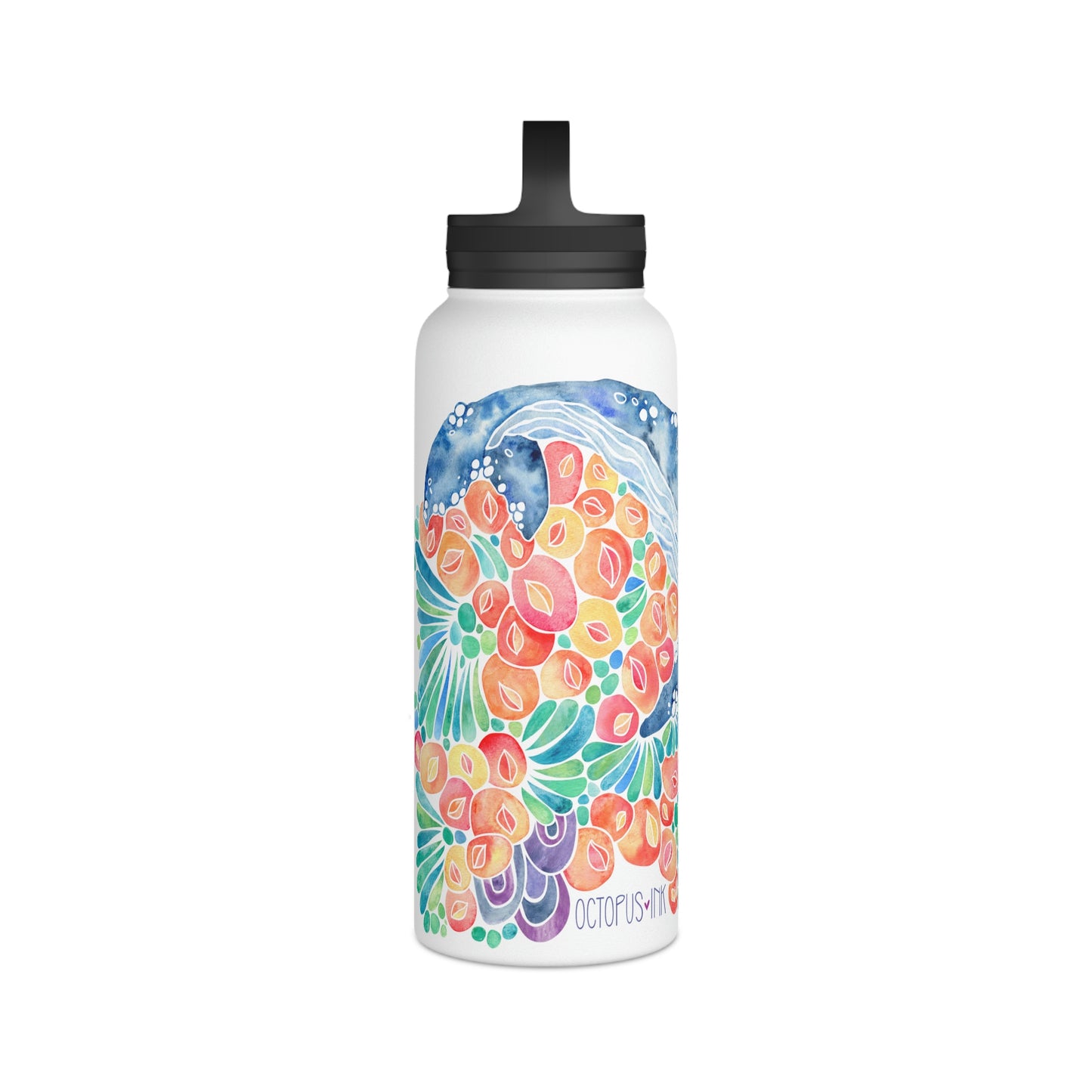 Barnacle Whale- 32oz Stainless Steel Water Bottle