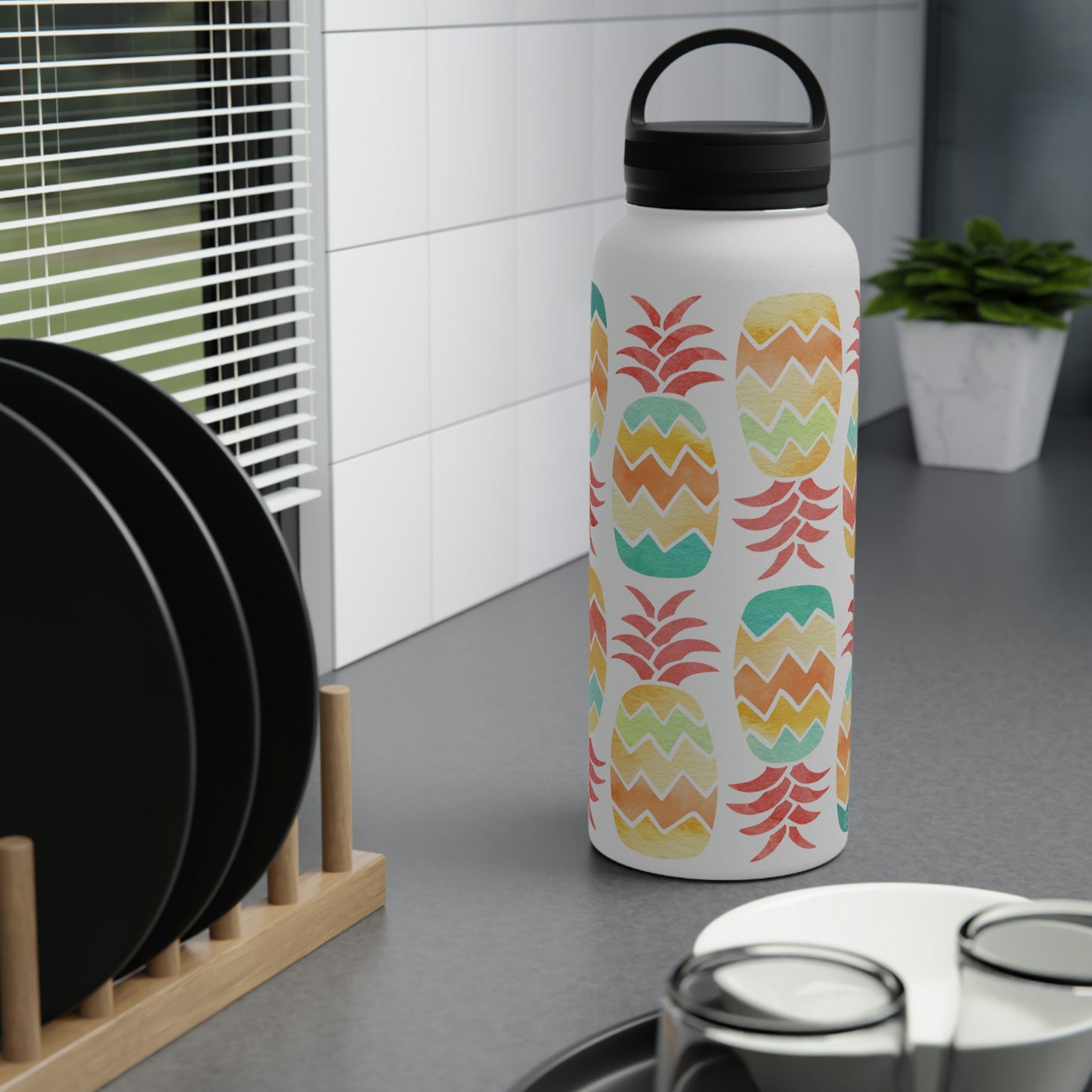 Pineapple- 32oz Stainless Steel Water Bottle