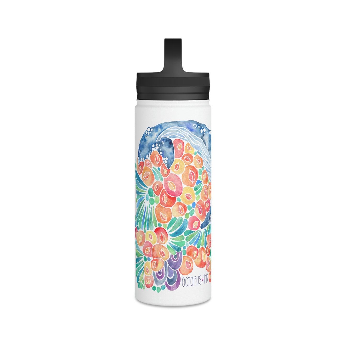 Barnacle Whale- 18oz Stainless Steel Water Bottle