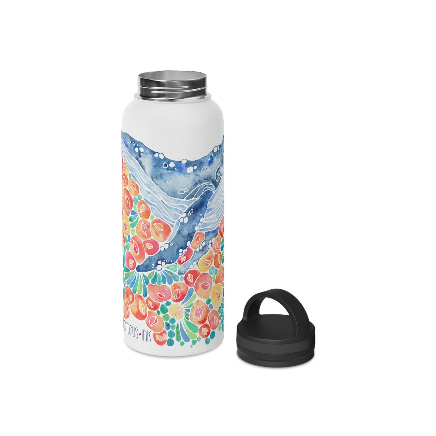 Barnacle Whale- 32oz Stainless Steel Water Bottle