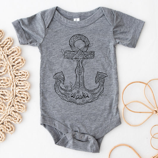 Anchor (Grey)- Onesie