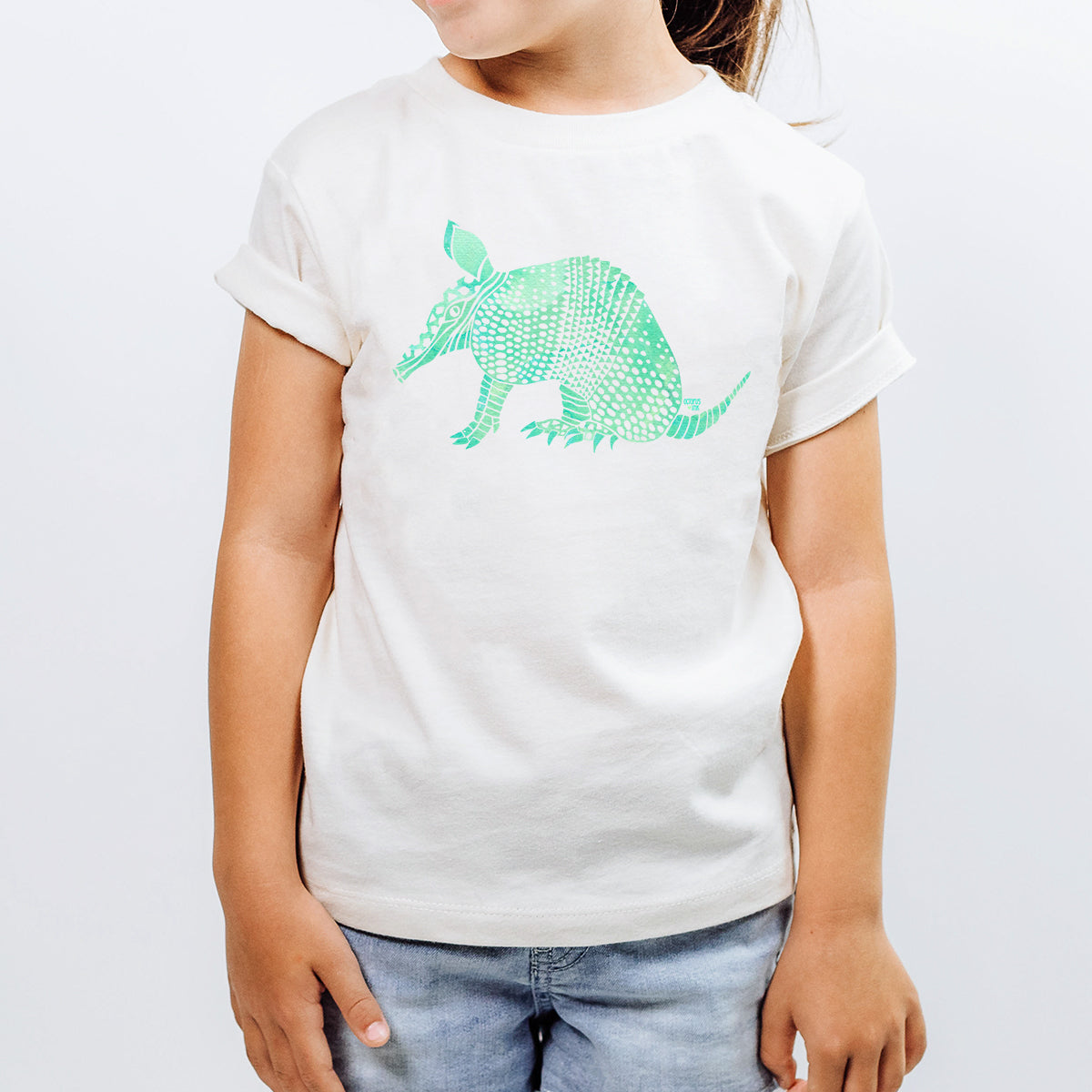 Armadillo (White)- Toddler Tee