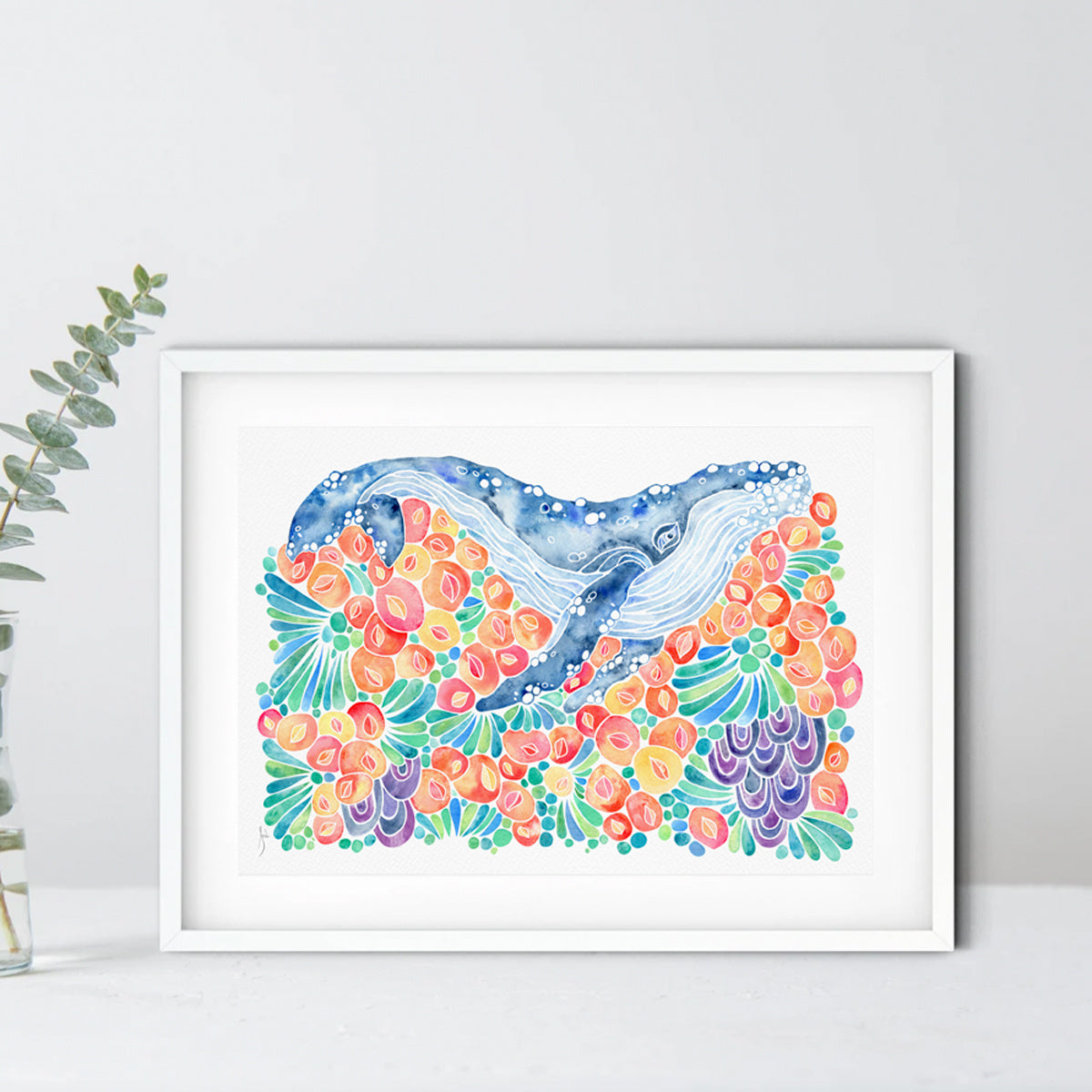 Barnacle Whale- Giclee