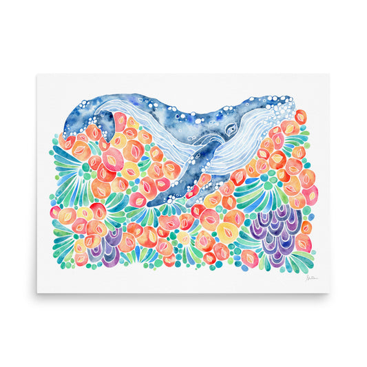 Barnacle Whale- Giclee