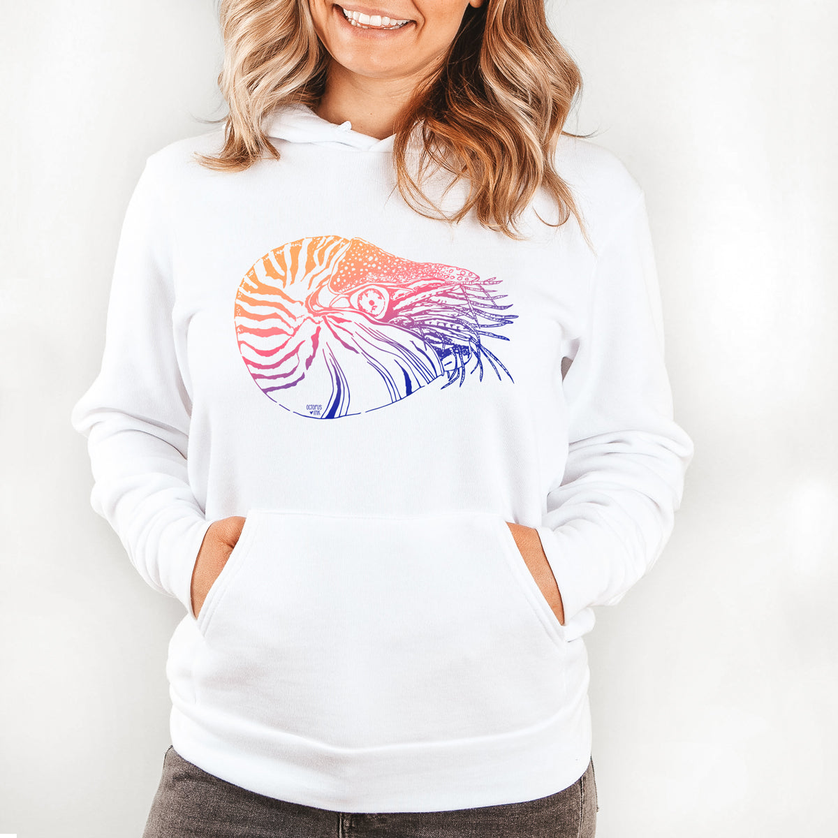 Nautilus (White)- Fleece Pullover
