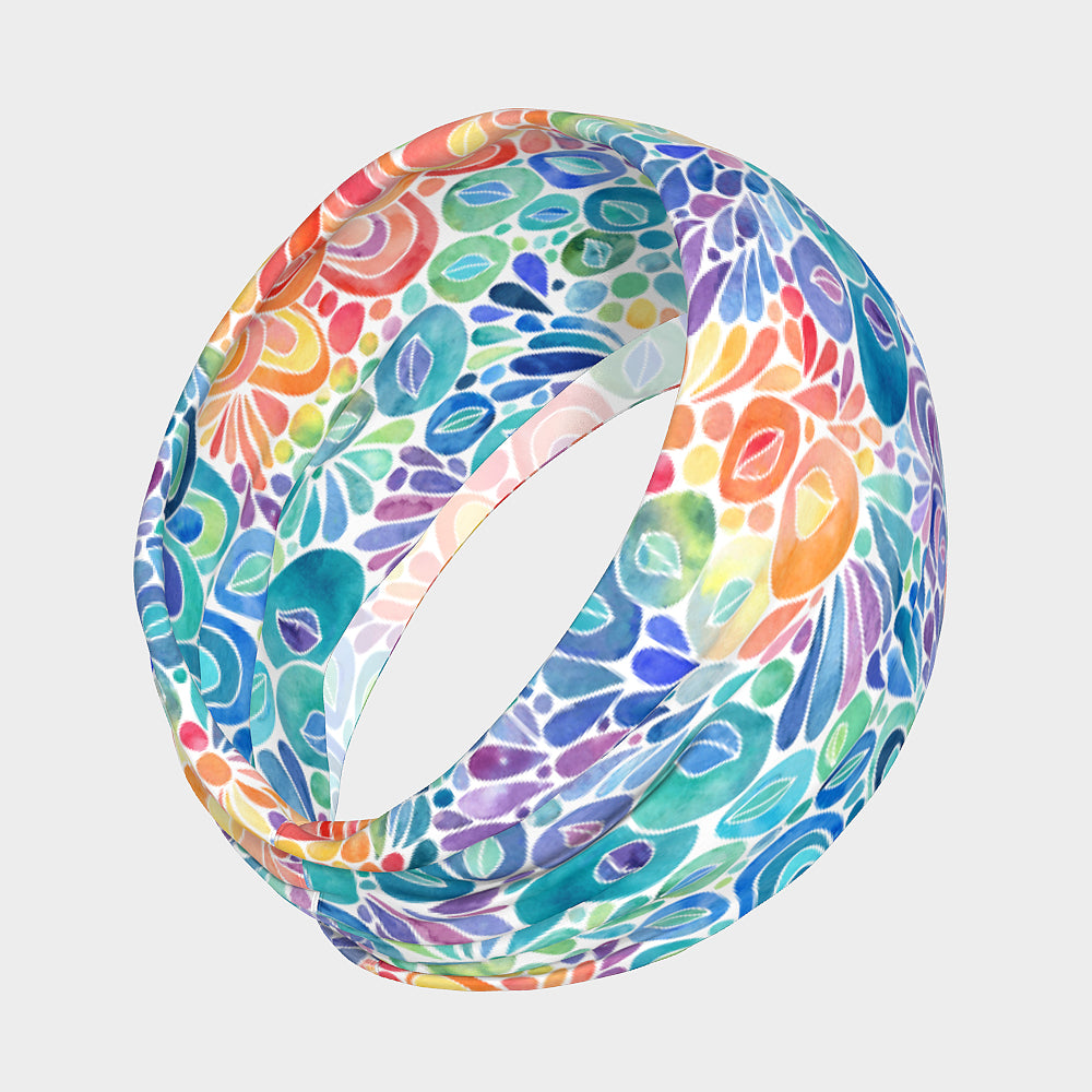 Rainbow Reef (Light)- Wide Headband