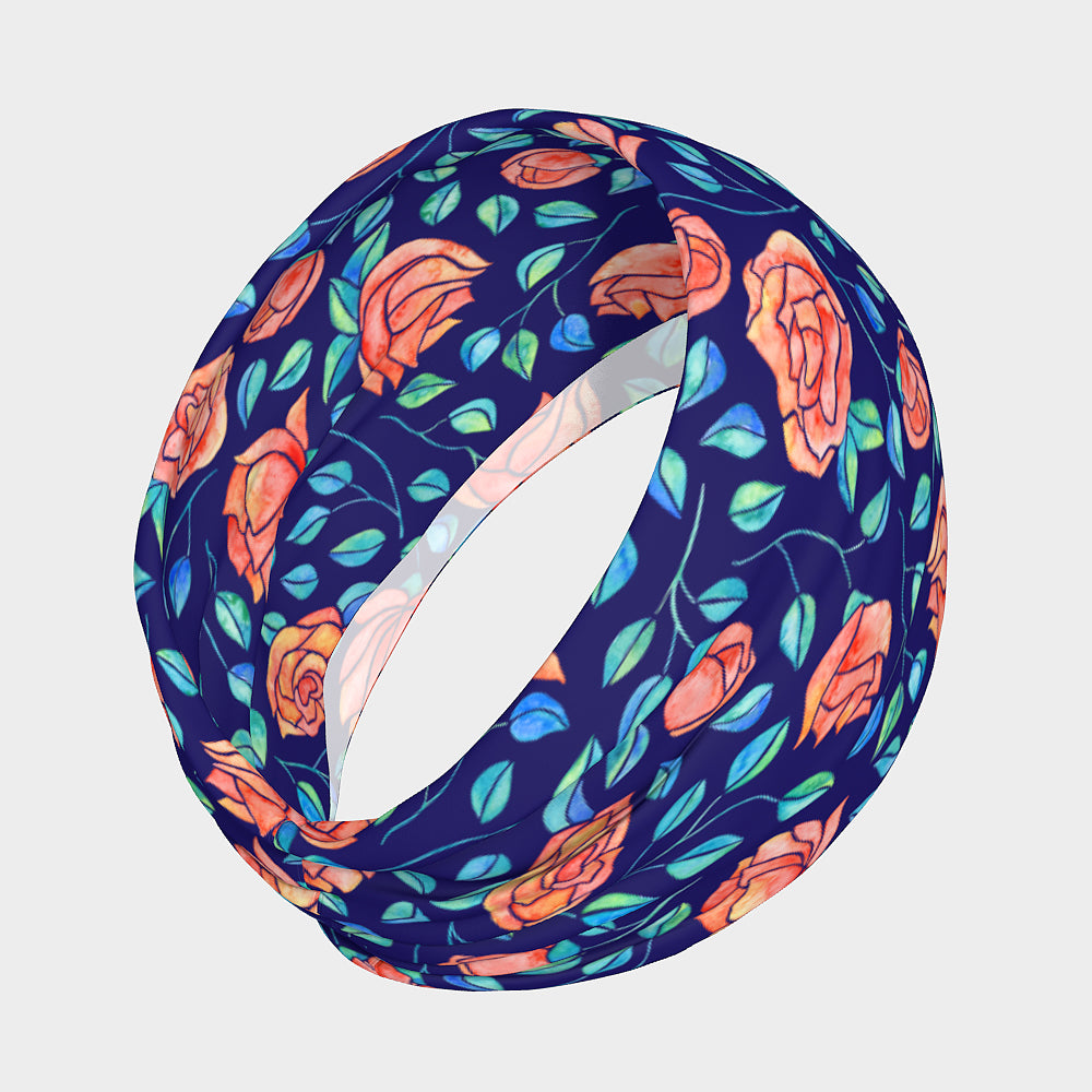 Rose Garden- Wide Headband