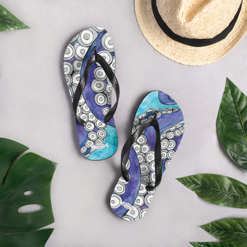 Octopus Love- Flip Flops