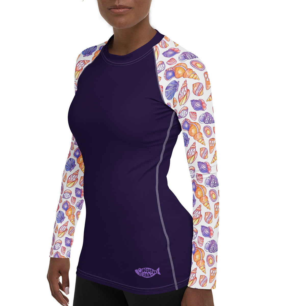 Sunrise Shells- Women's Rash Guard