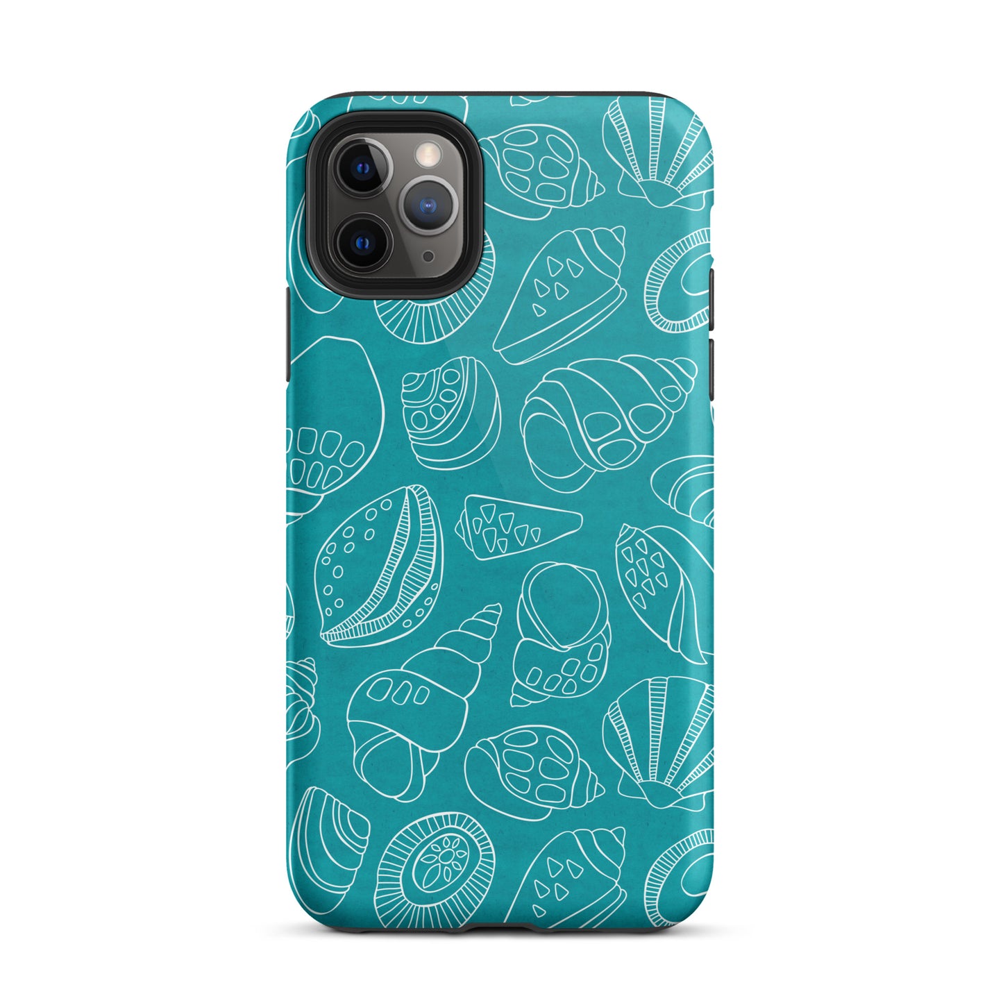 White Shells (Teal)- Tough iPhone Case