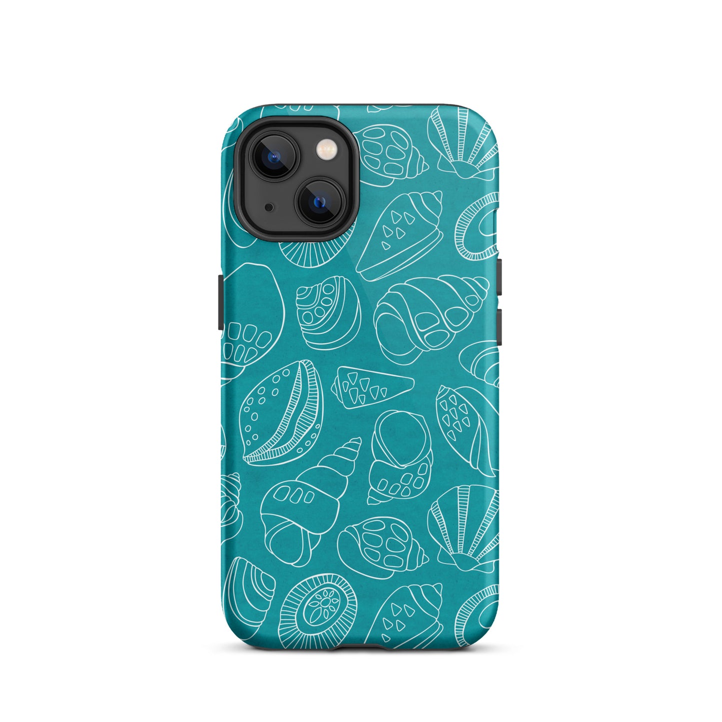 White Shells (Teal)- Tough iPhone Case