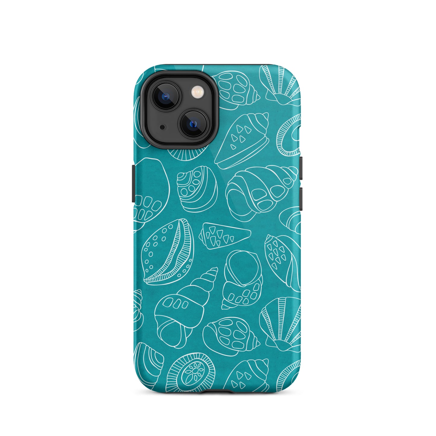 White Shells (Teal)- Tough iPhone Case