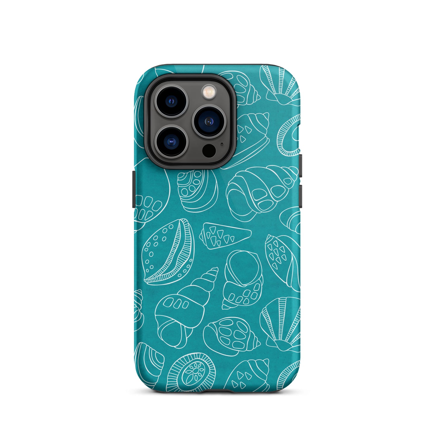 White Shells (Teal)- Tough iPhone Case