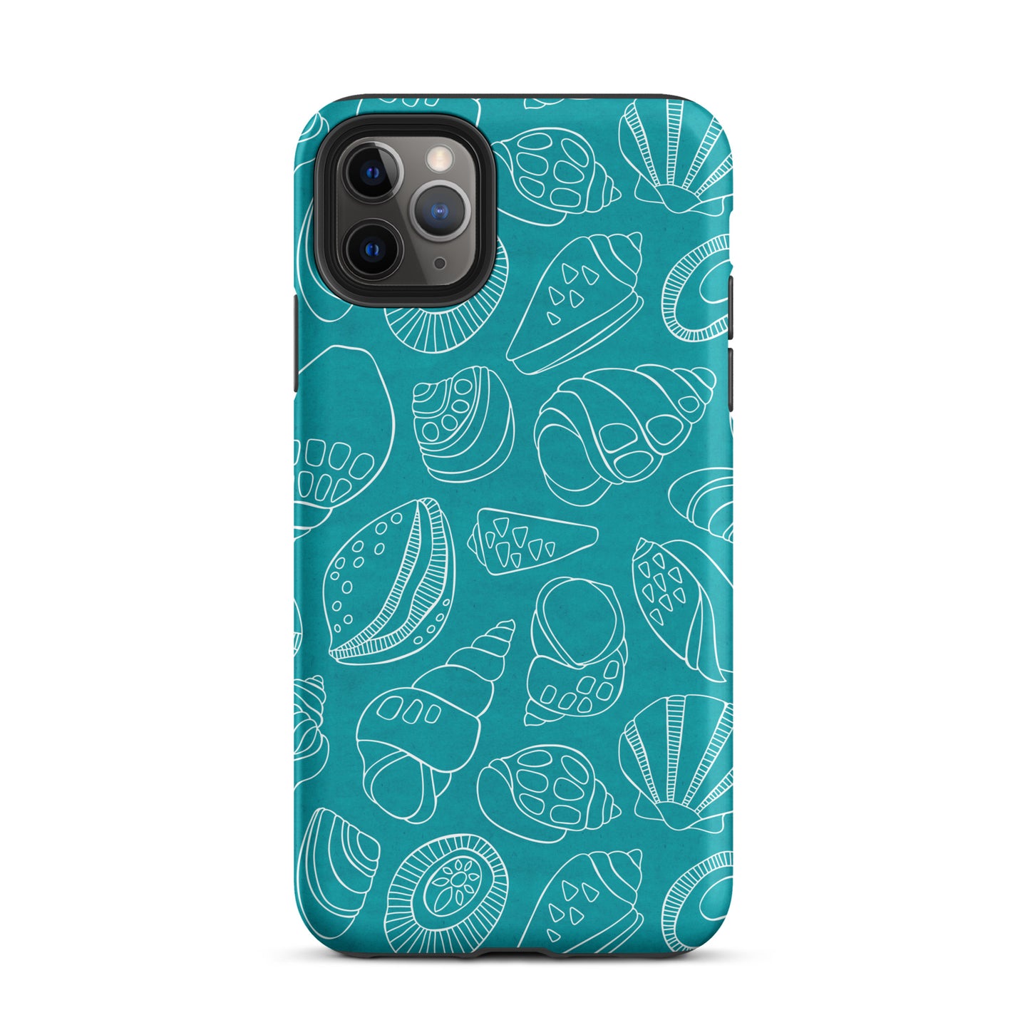 White Shells (Teal)- Tough iPhone Case