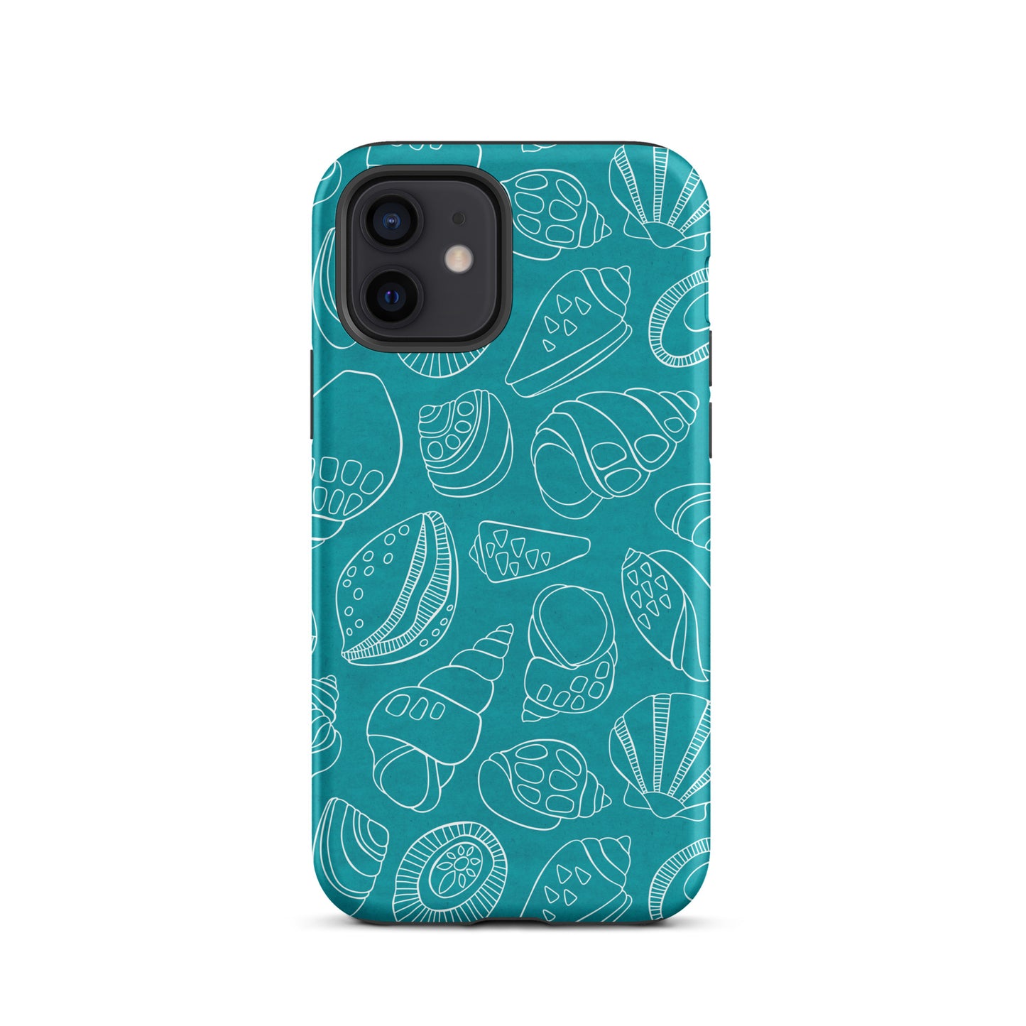 White Shells (Teal)- Tough iPhone Case