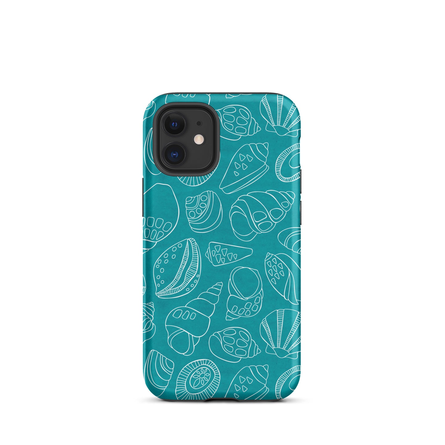 White Shells (Teal)- Tough iPhone Case