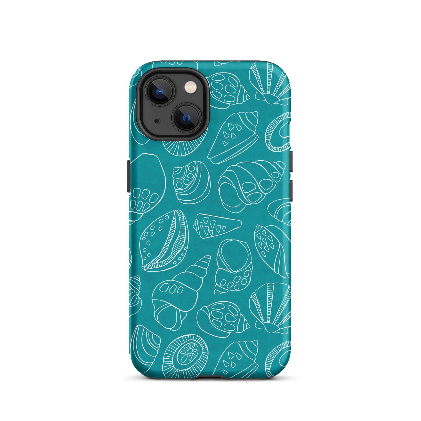 White Shells (Teal)- Tough iPhone Case