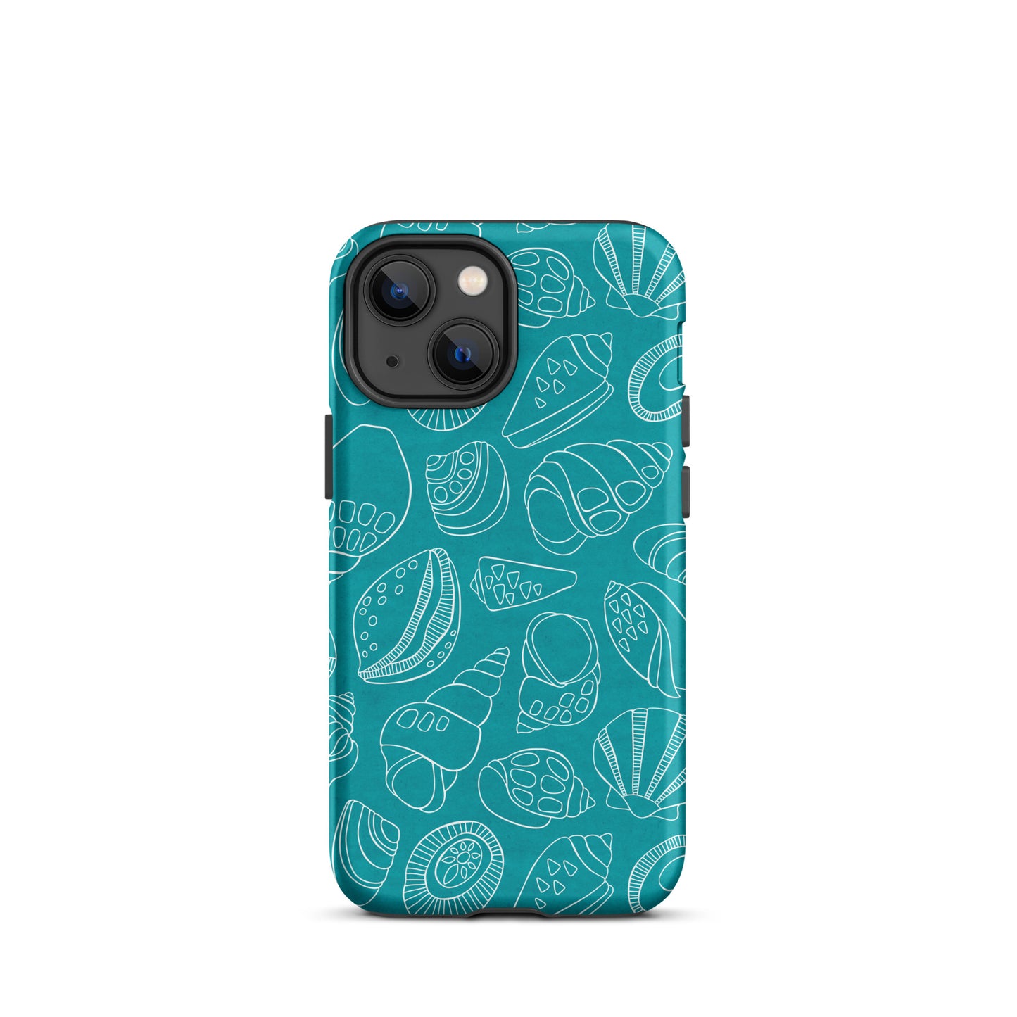 White Shells (Teal)- Tough iPhone Case