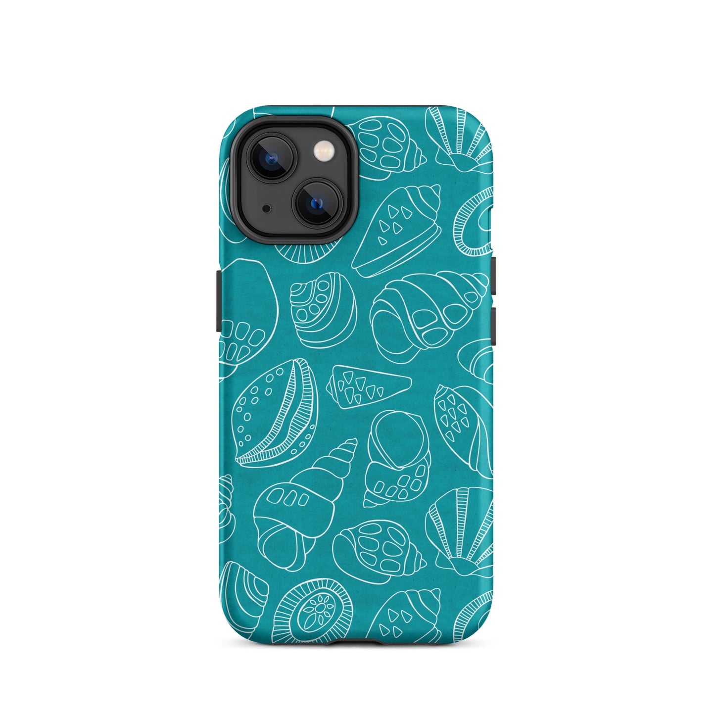 White Shells (Teal)- Tough iPhone Case