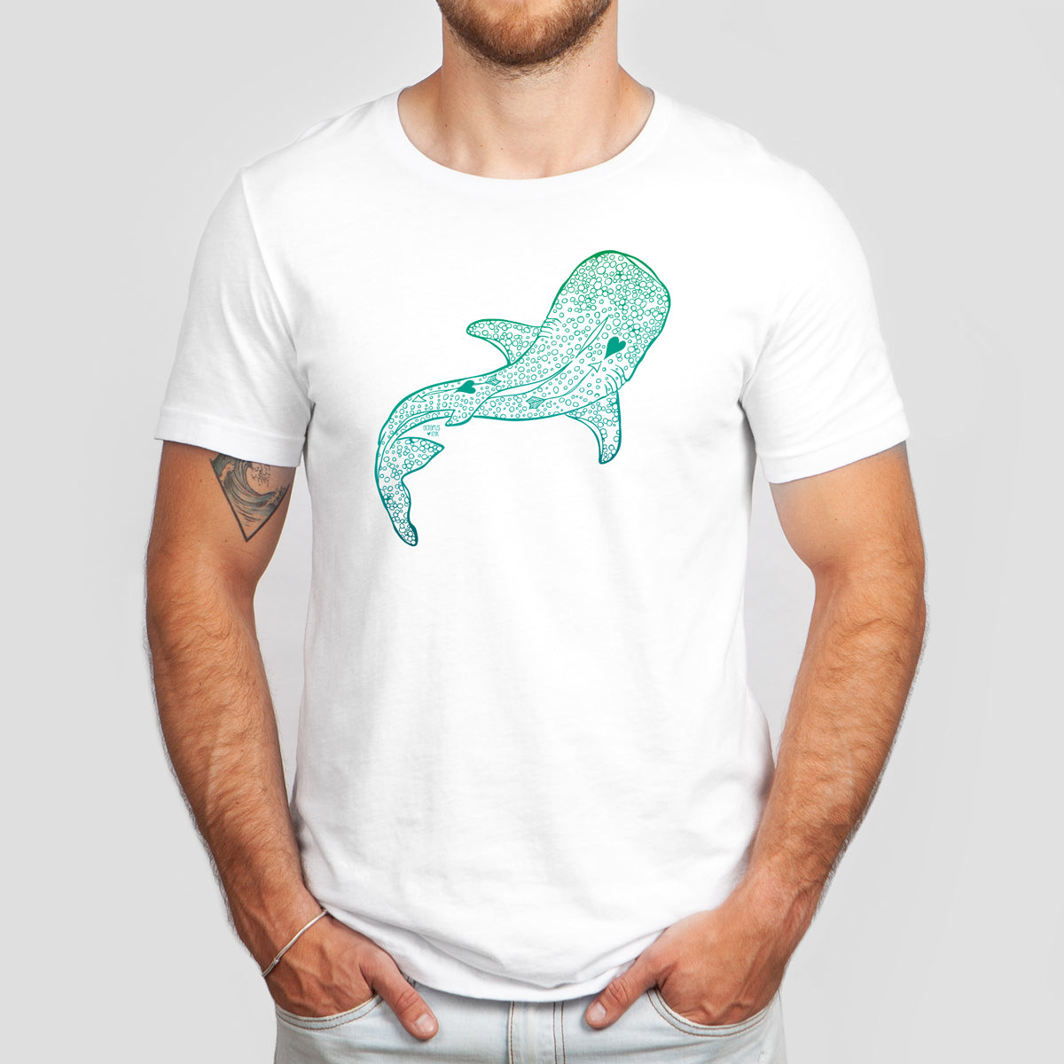 Whale Shark (White)- Unisex Tee