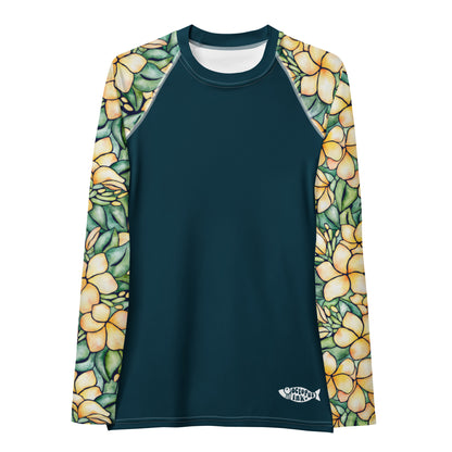 Tropical Plumeria Rash guard