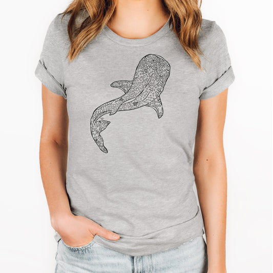 Whale-shark-grey tee