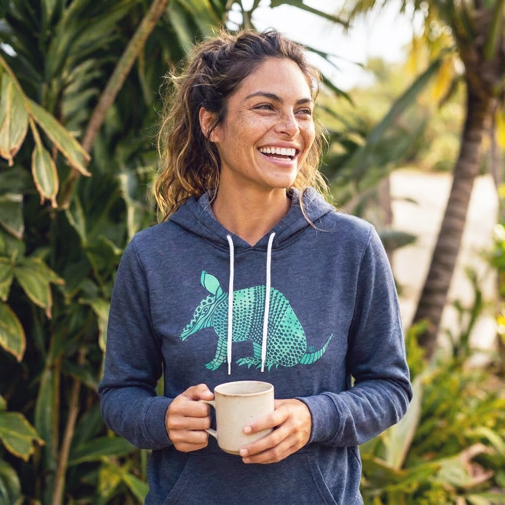 Armadillo(Navy)- Fleece Pullover