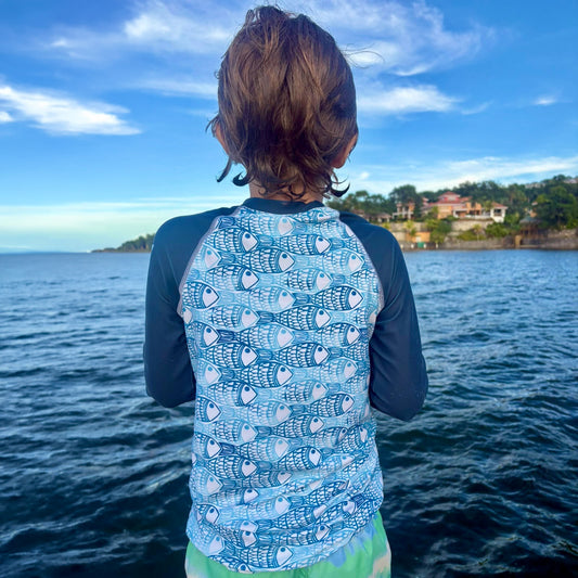 Fish School- Youth Rash Guard
