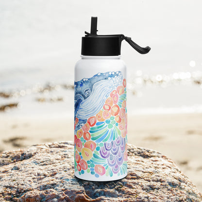 humpback whale water bottle