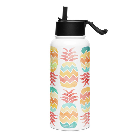 pineapple stainless 32oz water bottle