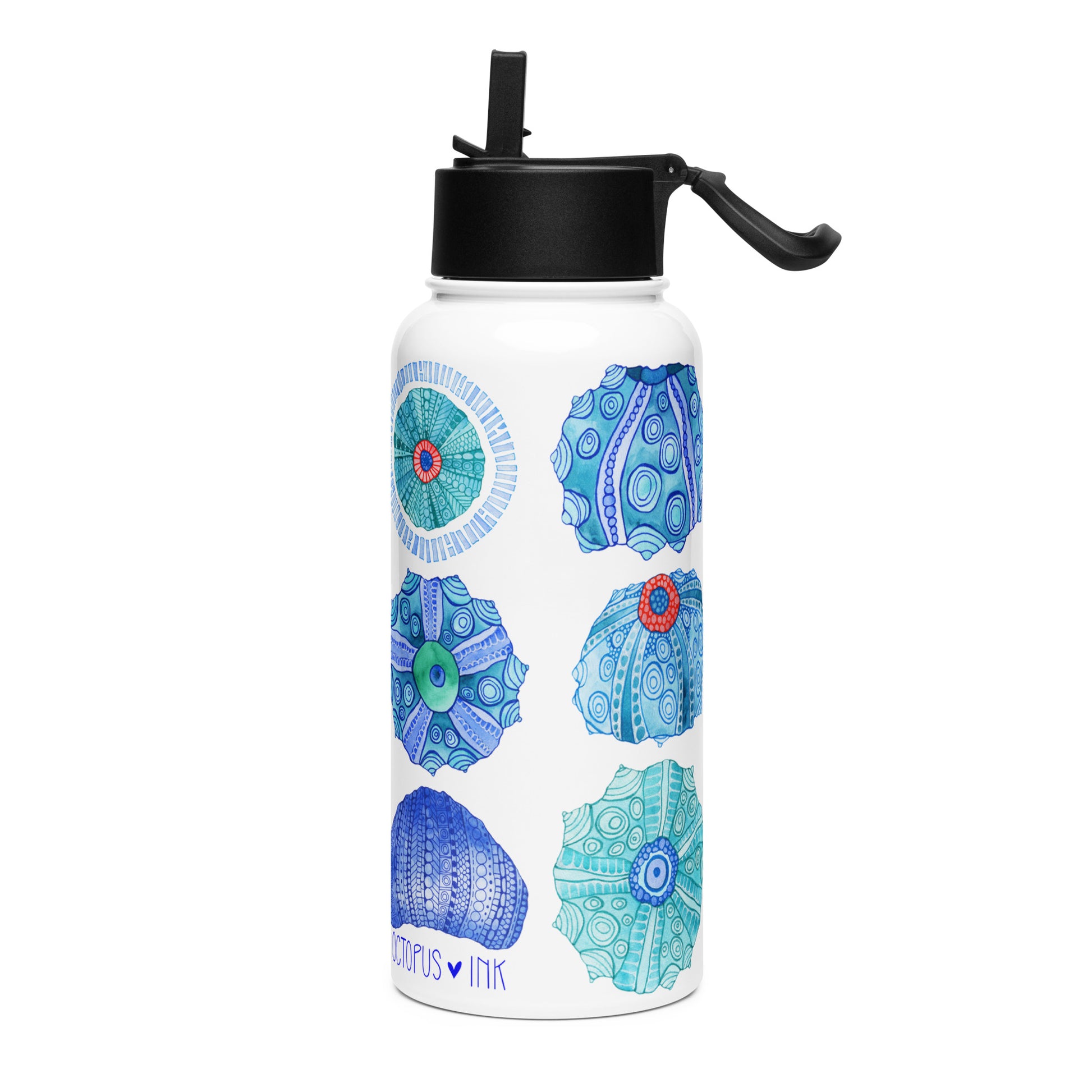 sea urchin stainless 32oz water bottle