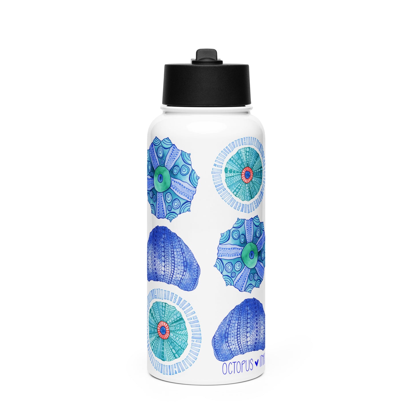 sea urchin stainless 32oz water bottle