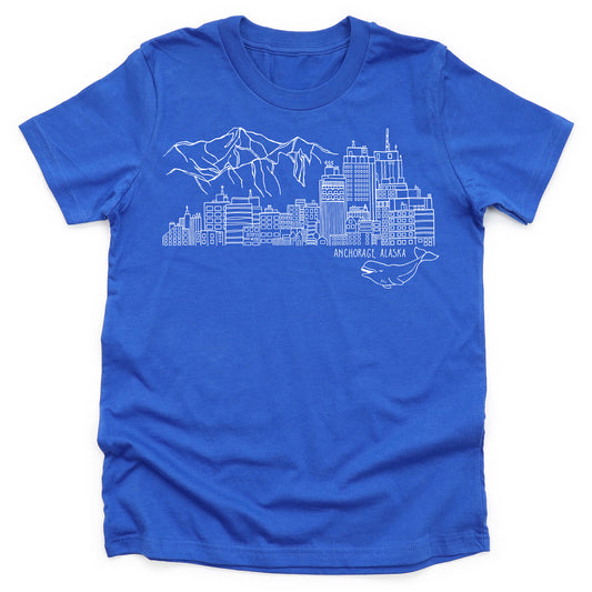 Skyline (Royal)- Youth Tee