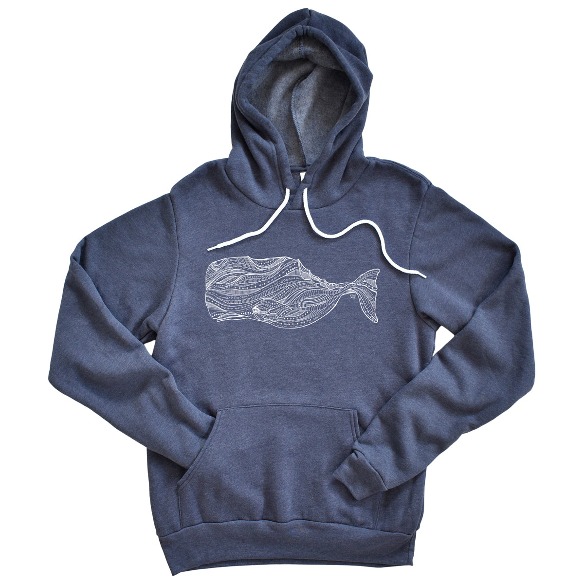 Sperm Whale (Navy)- Fleece Pullover
