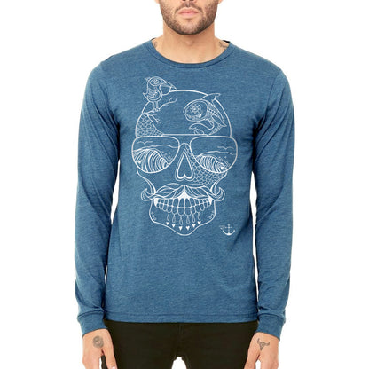 Sugar Skull (Teal)- Long Sleeve