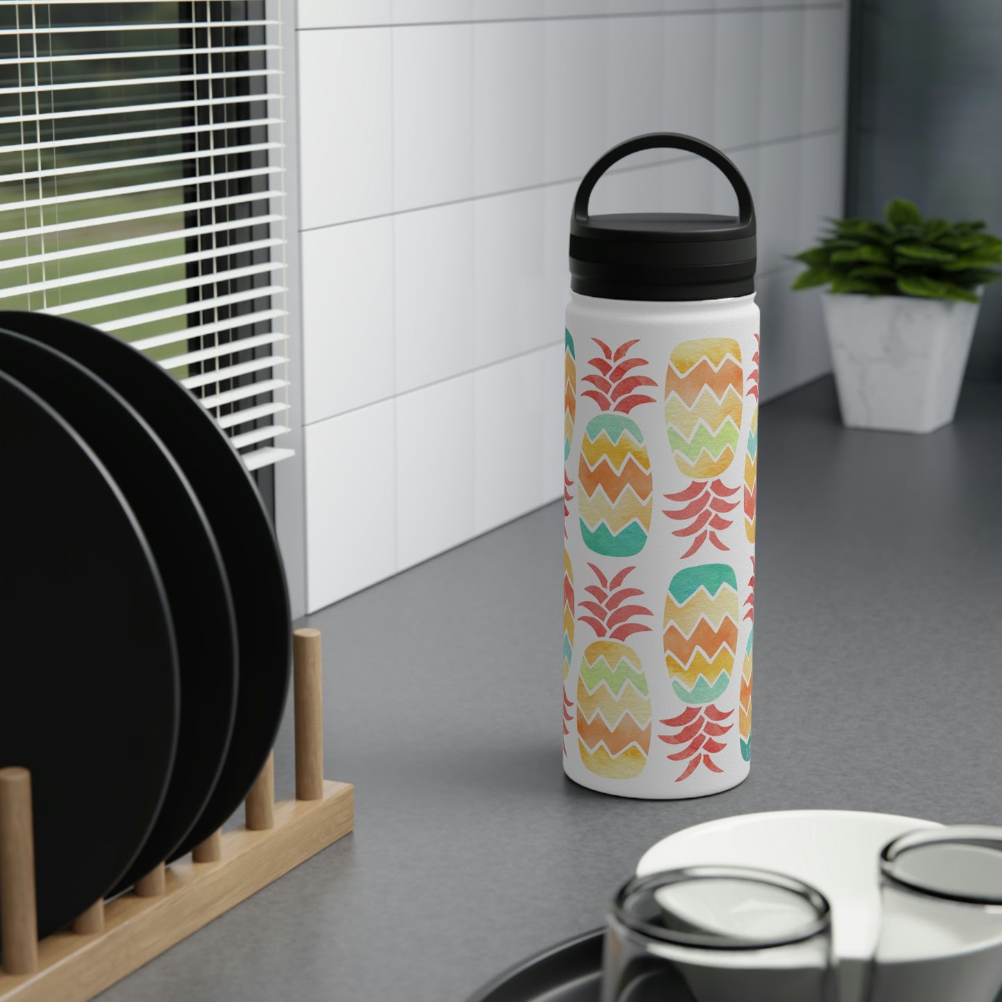 Pineapple- 18oz Stainless Steel Water Bottle