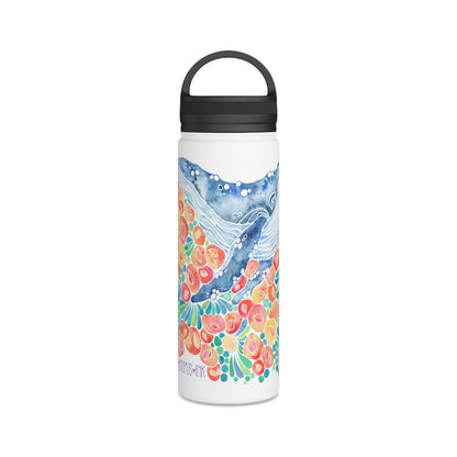 Barnacle Whale- 18oz Stainless Steel Water Bottle