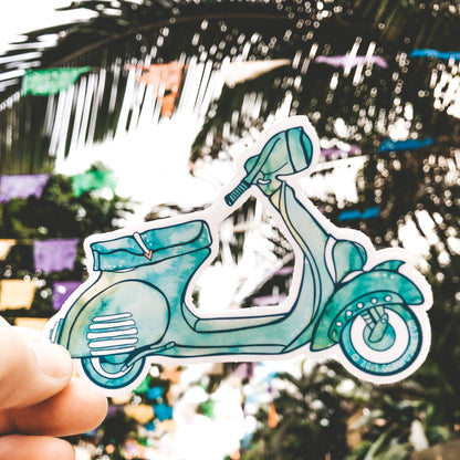 Vespa (Turquoise)- Decal