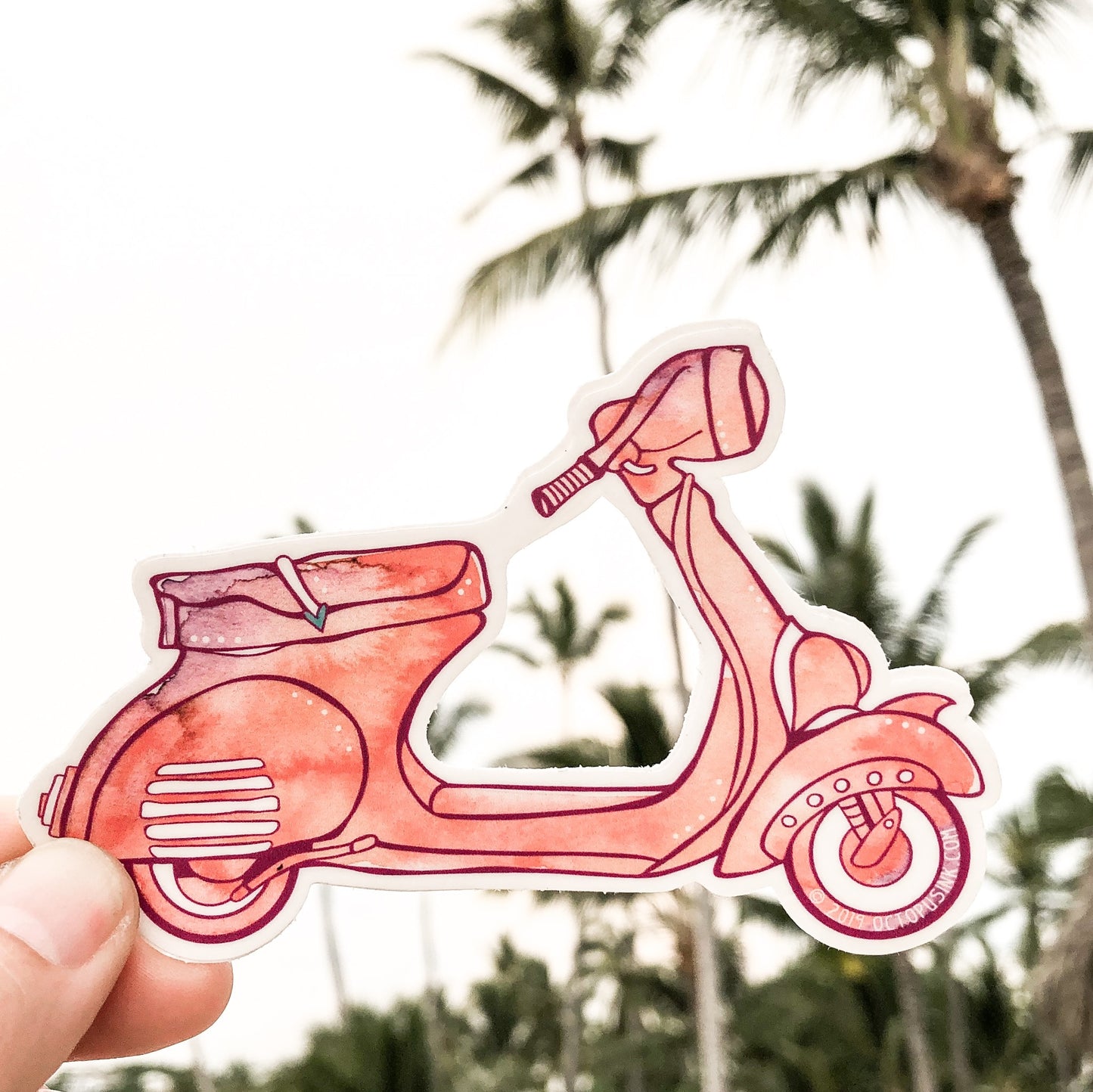 Vespa (Coral)- Decal