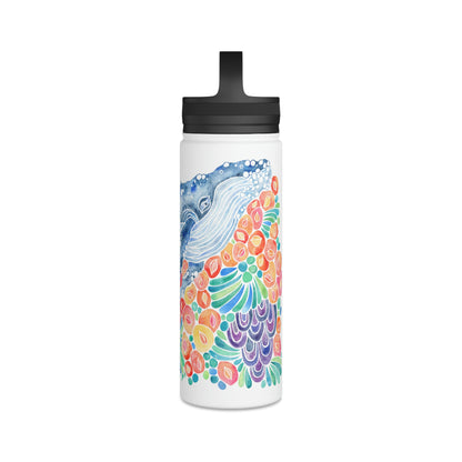 Barnacle Whale- 18oz Stainless Steel Water Bottle