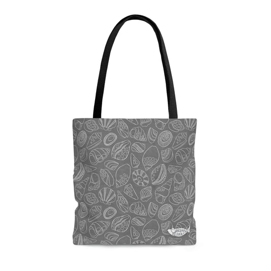 White Shells (Grey)- Tote Bag