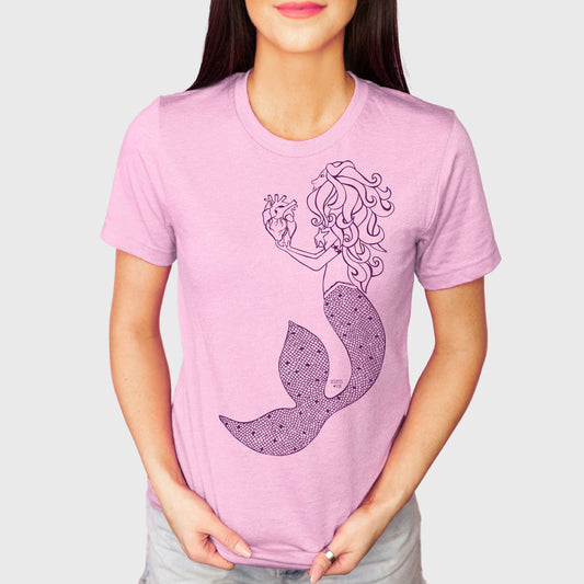 Mermaid Heart (Lilac)- Unisex Tee