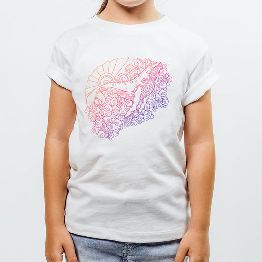 Barnacle Whale (White)- Toddler Tee