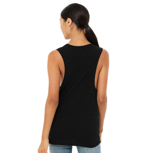 Homer Halibut (Black)- Ladies Muscle Tank